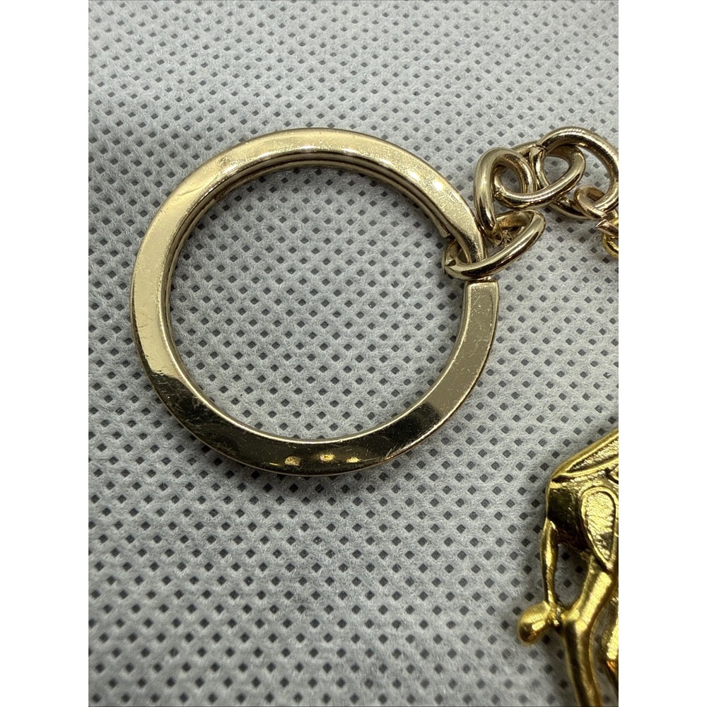 Giraffe Key Chain Gold Color 2” - Picture 3 of 13